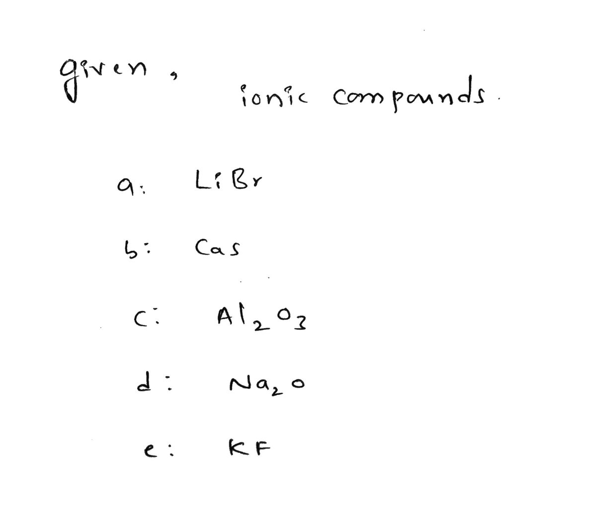 Chemistry homework question answer, step 1, image 1